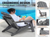 Adirondack Chair Plastic, Set of 2 All-Weather Portable Folding Fire Pit Chair, Outdoor Adirondack V952-SLADLDKYHSKZUB86TV0