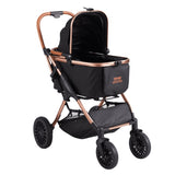 VEVOR Pet Stroller, 4 Wheels Dog Stroller Rotate Brakes, 66 lbs Weight Capacity, Puppy Stroller V952-CWTCCGK4QDHDT793EV0
