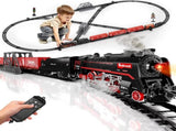 Model Train Set, Remote Control Train Toys with 3Way Smoke Locomotive, 5 Train Cars, Luxury Track V1107-CS-ZQHCGDTZ