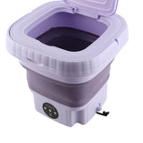 Portable Washing Machine 11L ABS PP Automatic Mini Foldable Bucket Washer with Drainage Pipe for RV V1294-YM0901-3113230324611