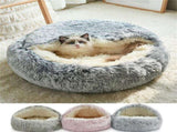 Cat Bed Round Plush Hooded Cat Bed Cave, for Indoor Cats or Small Dog Beds, Calming Pet Beds Calm V1189-WXFWAL-20260326-03177