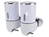 Wall Mount Soap Dispenser Double Cylinder 1000ml Manual Wall Mounted Bathroom Shower Pump Dispenser V1294-YM0901-3112250008511