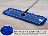 24 inch Microfiber Dust Mop Medium Washable Commercial Mop Head Replacement, Pack of 3 V1258-DP02-WO-703