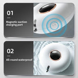 280ml Wall Mounted Foam Soap Dispenser Induction Charging Adjustable Foam Output White V1263-JX-7700