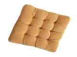 Corduroy Solid Chair Pad Square Floor Tatami Mat Cushion for Dining Chairs Kitchen Indoor Yellow V1294-YM0901-3117240184016