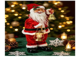 Electric Musical Santa Claus Figurine, About 45cm Tall with Music, Creative Standing Doll, Full of V1232-SDLR-DCK-001