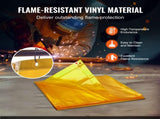 Welding with Frame, 6' x 6' Welding Curtain, Flame-Resistant Vinyl Welding Protection V952-DMSHJPF6X6YCWE2S4V0