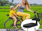 luggage carrier cushion with backrest, leather bicycle saddle cushion for the back of a children's V1189-LC-QP-00822