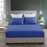 Royal Comfort Bamboo Cooling 2000TC 3-Piece Combo Set - King-Royal Blue ABM-10001242