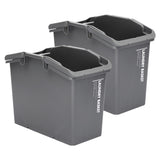 2 Set Stackable Multipurpose Laundry Basket Dark Grey V274-FT-NP-SLB2P-DGY