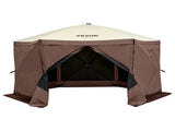 Pop Up Gazebo Tent, Pop-Up Screen Tent 6 Sided Canopy Sun Shelter with 6 Removable Privacy Wind V952-ZPSLTJLS115X602MGV0