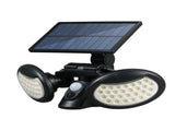 Solar Powered Wall Light PIR Motion Sensor 3 Modes Foldable 2 Heads Flood Lamp 360&deg Wide V1294-YM0901-L4706