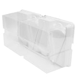 10pcs Baking Cake Box 4 Grid Triangular Transparent Material Cake Box for Dessert Bakery V1294-YM0721-3118210047611