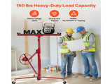 3353mm Drywall Lift, Heavy-Duty 68 kg Sheetrock Hoist with Adjustable Telescoping Arm, Lockable V952-SPSJJHS95FT18ZSYP001V0
