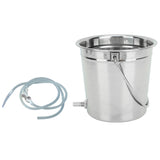 Enema Bucket Kit Stainless Steel Reusable Home Colon Cleansing Bucket for Health Care Tool 1.3L V1294-YM0703-3112230027211