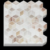 Tiles 3D Peel and Stick Wall Tile Shell Mosaic 10 Sheets V63-837121
