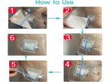 25 PCS Large Waterproof Shower Bandages - 10x12" Transparent Adhesive Film, Second Skin for Surgery, V1370-AZ4-17790