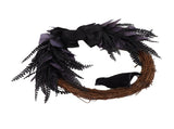 Halloween Wreath Bowknot Crow Garland Decoration Home Door Hallway Hanging Wreath V1294-YM0706-3115230075811