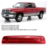 LED Brake Lights, Third Brake Light, High-Mounted, 55077263AB Compatible with Dodge Ram 1500 2500 V1237-ZY-715-293