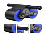 Automatic Rebound Abdominal Wheel, Ab Roller Wheels with Kneel Mat, Double Wheel Abdominal Wheel for V1366-AZ2-W-04705