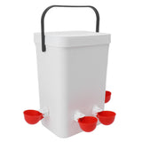 Large Capacity Automatic Chicken Waterer and Feeder Set 12 Liter Portable Poultry Automatic Waterer V1294-YM0703-3111230123211