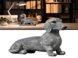 Dachshund Weiner Dog Doorstop Statue Garden Decor Resin Crafts Home Outdoor Animal V1366-AZ2-W-16405