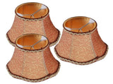 3Pcs E14 Lamp Shade European Fabric Candle Chandelier Lamp Cover for Hotel KTV Copper Color V1294-YM0901-3119210069311