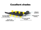 Instahut Motorised Pivot Arm Awning Window Sun Shade 1.8 X 2.1M Grey AWN-B-FIXED-RM-18-GREY