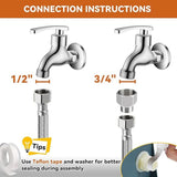 Automatic Pet Water Dispenser with Floating Valve and Hose, 2L Food-Grade Bowl for Dogs Cats V1341-ZY-X6GCXZSK-BOWLANDWATERPIPE