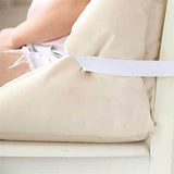 Office Chair Seat Cushion Comfortable Soft Easy to Clean Warm Velvet Back Cushion Beige V1294-YM0901-WV985161