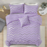 Soft Purple Comforter Set, King Size, Cozy 3-Piece Bedding with Pillowcases V745-MAB010834AJ3