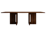 Walnut Melamine Dining Table 8 Seater V912-22APLD006-WALNUT