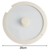 Sleek Black White Silicone Lids Available in Size Range of 18cm to 26cm B 20CM B 26CM V1189-LWWAL-20260327-04676