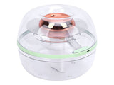 Portable Small Humidifier 3L Dual Nozzle Quiet Clear USB Desktop Humidifier with Night Light for V1294-YM0901-3113250054512