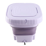 Portable Washing Machine 11L ABS PP Automatic Mini Foldable Bucket Washer with Drainage Pipe for RV V1294-YM0901-3113230324611