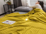59x39" 100% Cottons Blanket, Soft and Breathable Bed Blanket, Multi-functional Bed Blanket for All V1189-WXFWAL-20260319-00937
