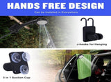 Portable Camping Shower 6000mAh Rechargeable Shower Pump With Smart LED Display 4 Spray Modes V1188-MS-313-0687