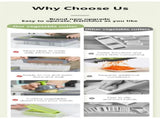 Green And Grey Ultimate 12-in-1 Multi-Functional Vegetable Slicer Dicer Chopper - Mandoline with V888-ELOSUNG27407