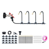 360&deg Curved Garden Automatic Irrigation System, Adjustable Garden Watering System with 4/10 Spray V1192-AZ-W-22213