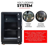 Dual Key Lock Safe Safety Box Security Code Lock Box Fire Proof Heavy Duty 80L V379-FIRESAFE720004