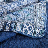 Boho Blue Quilted Coverlet & Pillow Set Vibrant, Cozy Elegance - king V745-MAC06495K13UU