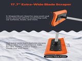 Snow Roof Rake, 45cm Foam Blade, 2.25-5.62 m Adjustable Roof Snow Scraper, Extension Tubes & V952-WDPZ18FTGBSPEOFQG001V0