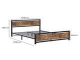 Levede Metal Bed Frame Mattress Base Double BF1048-D