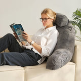 Reading Pillow, Large Bed Pillow with Removable Headrest, Back Pillow with 3 Pockets, Shredded V952-KCXYDZHS0000OIZHF001V0