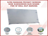 3.7m Caravan Privacy Screen Side Sunscreen Sun Shade for 13' Roll Out Awning V63-823601