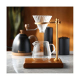 Pour Over Stand Coffee Station, Dripper Adjustable Filter Holder with Wooden Base V1370-AZ4-07864