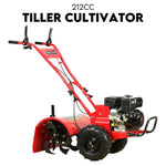 212CC Tiller Cultivator 4 Blades Rotating Tines Power Rotary Hoe Handheld V379-TILLRCTR007001