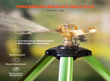 Impact Sprinkler on Tripod Base, 2 Packs, Heavy Duty Tripod Sprinklers with Brass Head & G3/4" V952-SJJSSQLSZX2J3VCN2002V0
