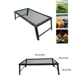 Folding Campfire Grill Heavy Duty Steel Grate Portable Over Fire Camping Grill for Outdoor Open V1294-YM0717-10146766