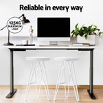 Artiss Standing Desk Motorised Electric Dual Motor White 140CM HASD-B-M10-BKDF-WHDB-140